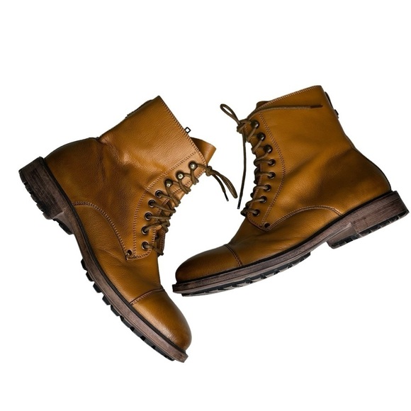 J75 by Jump Cylinder Men’s Leather Combat Boots. Size 10 - Picture 5 of 10